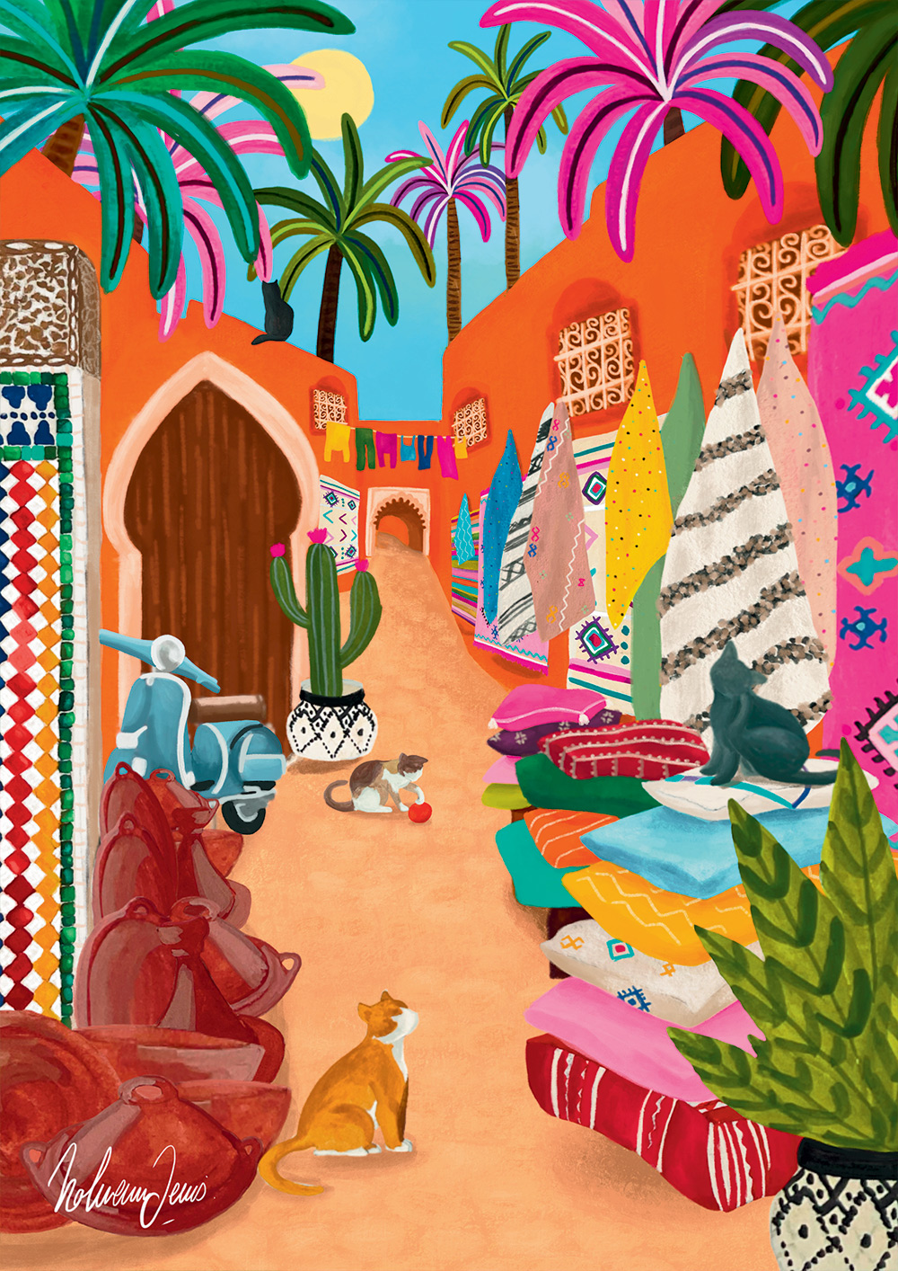 Souk Marrakech – Pieces & Peace Puslespil 1000 Brikker