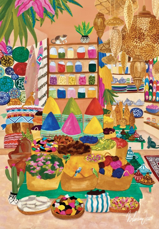 Spice Square – Pieces & Peace Puslespil 1000 Brikker