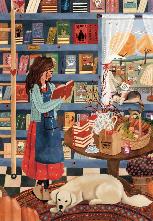 Storyteller’s Bookshop – Pieces & Peace Puslespil 1000 Brikker