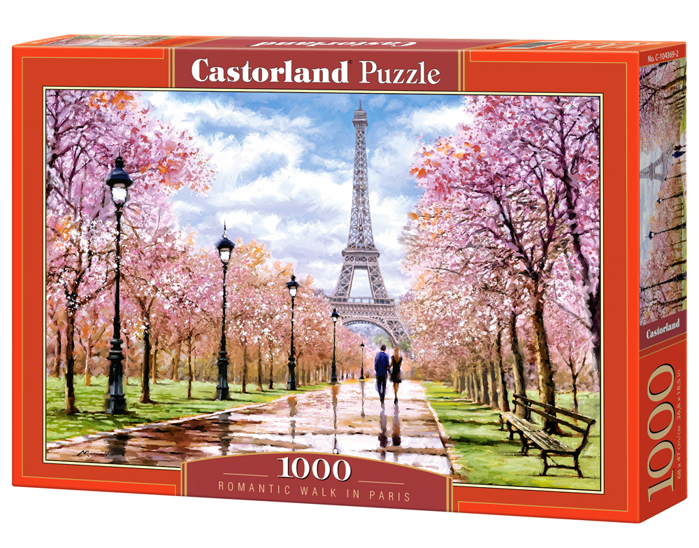 Alternative view of Romantic Walk in Paris Puslespil 1000 Brikker