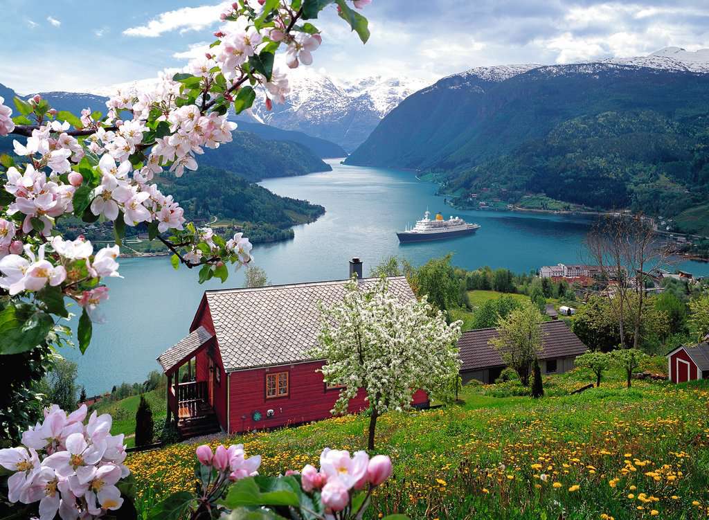 Scandinavian Idyll – Ravensburger Puslespil med 500 Brikker