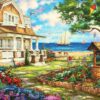 Sea Garden Cottage – Grafika Puslespil 1000 Brikker