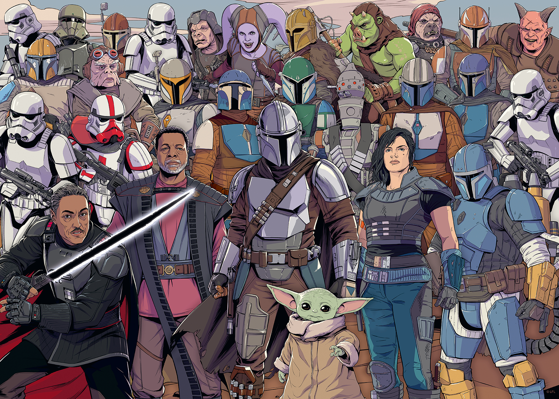 Star Wars: The Mandalorian – Ravensburger Puslespil med 1000 Brikker