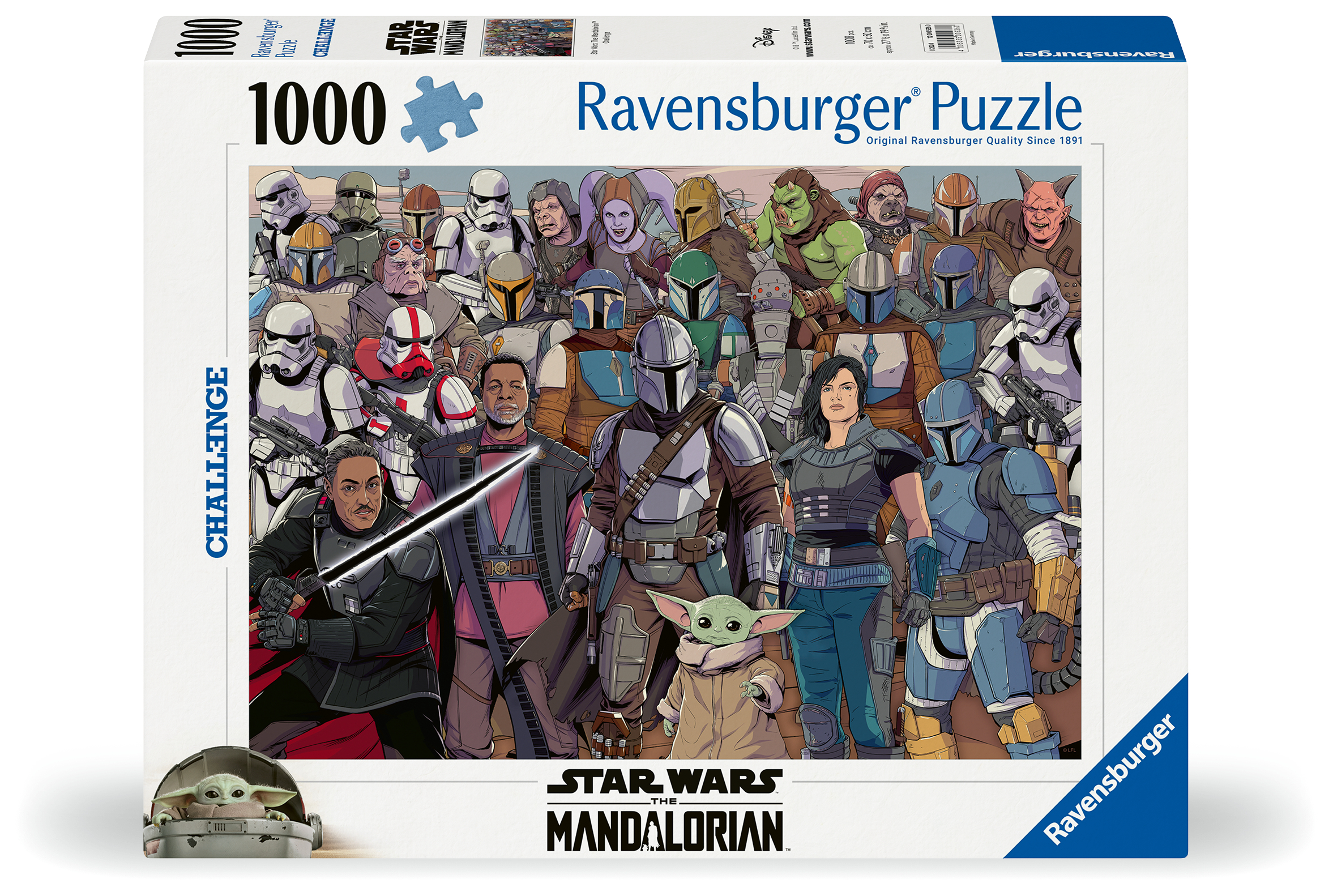 Alternative view of Star Wars Mandalorian Puslespil 1000 Brikker