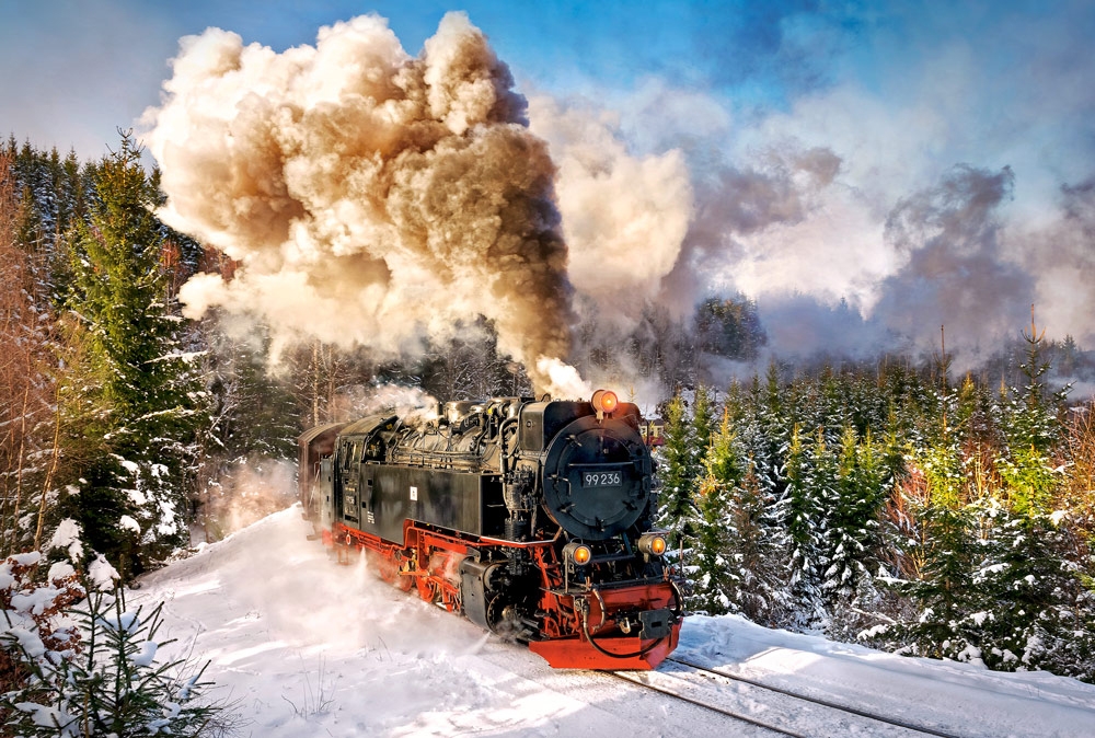 Steam Train – Castorland Puslespil 1000 Brikker