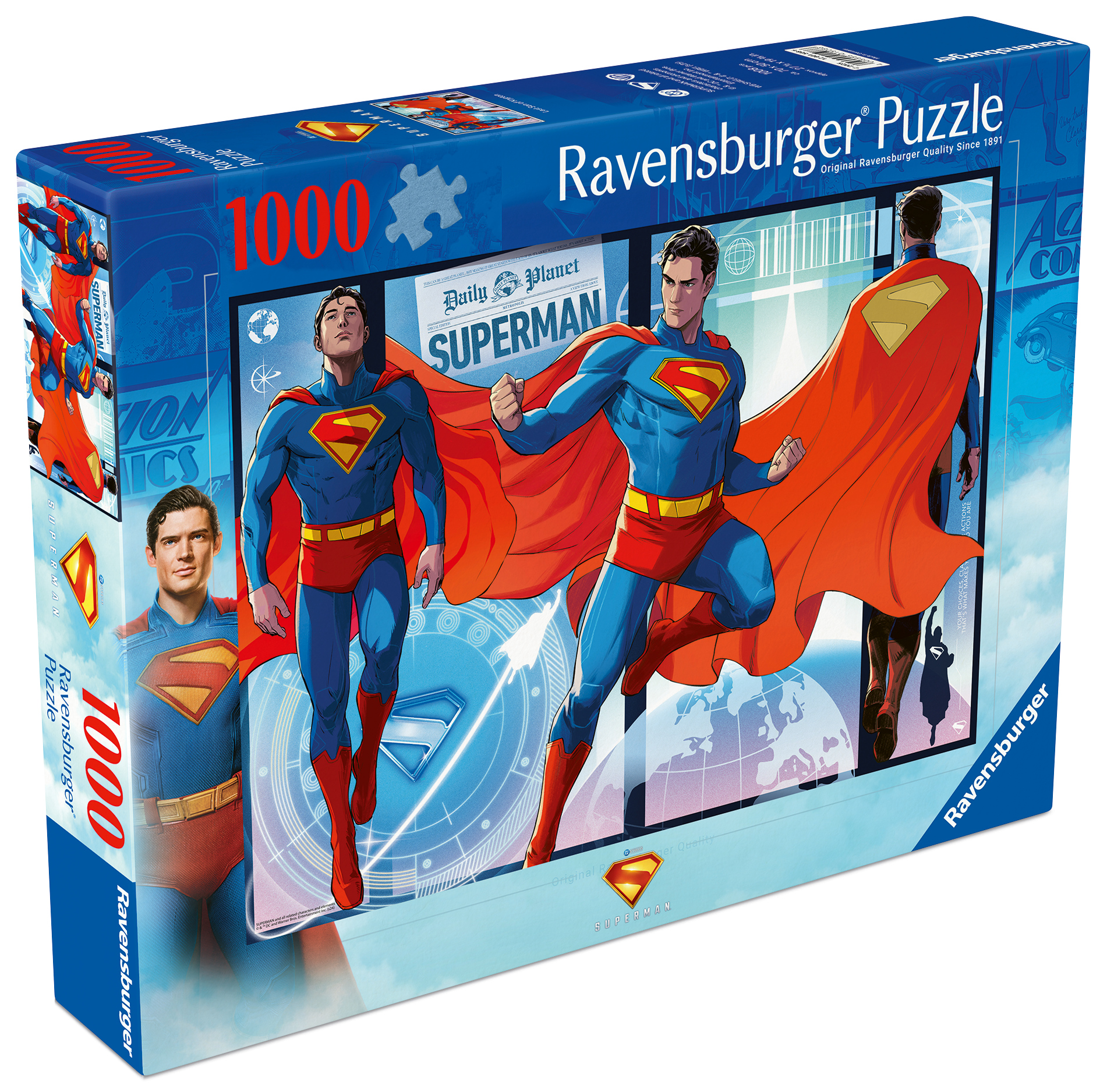 Alternative view of Superman Puslespil 1000 Brikker