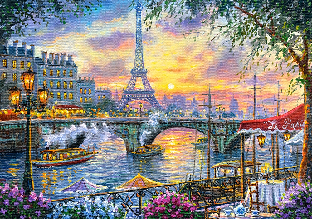 Tea Time in Paris – Castorland Puslespil med 500 Brikker