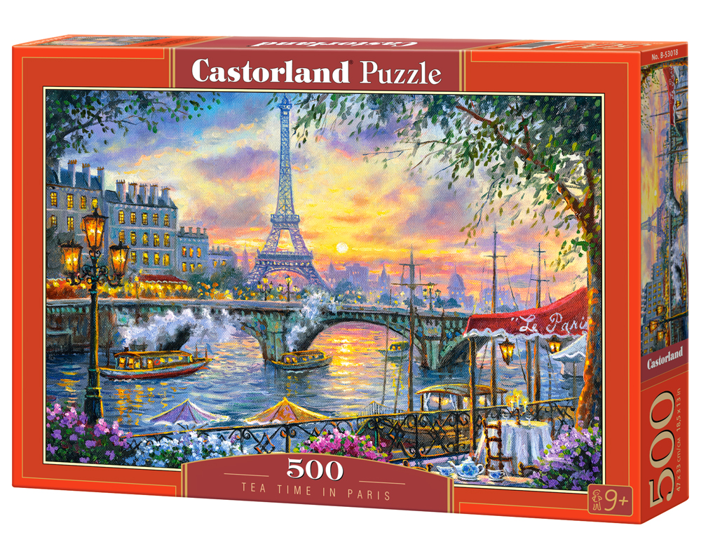 Alternative view of Tea Time in Paris Puslespil 500 Brikker