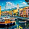 The Fishing Village – Grafika Puslespil 1000 Brikker