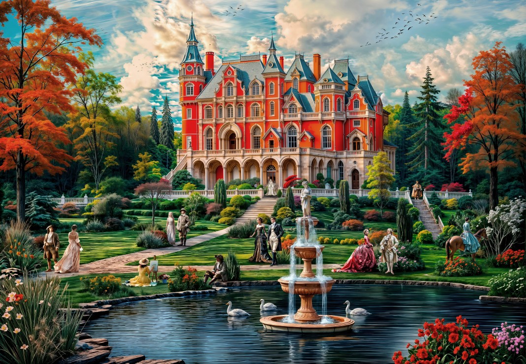 The Majestic Castle – Grafika Puslespil 1000 Brikker
