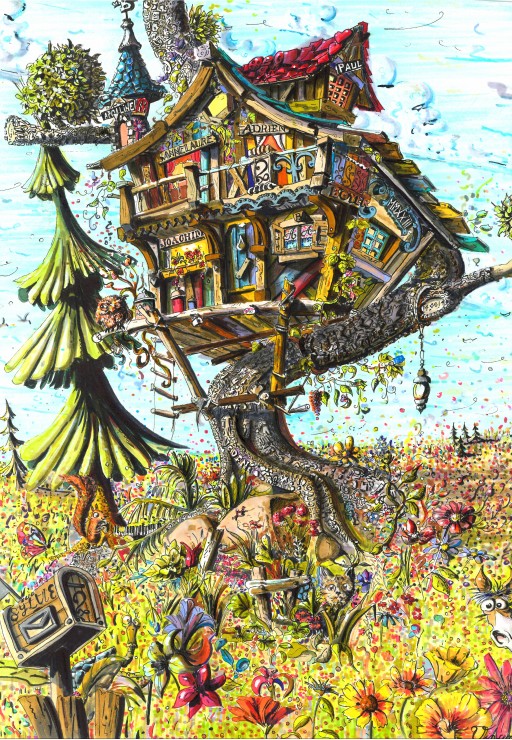 The Treehouse – Grafika Puslespil 1000 Brikker