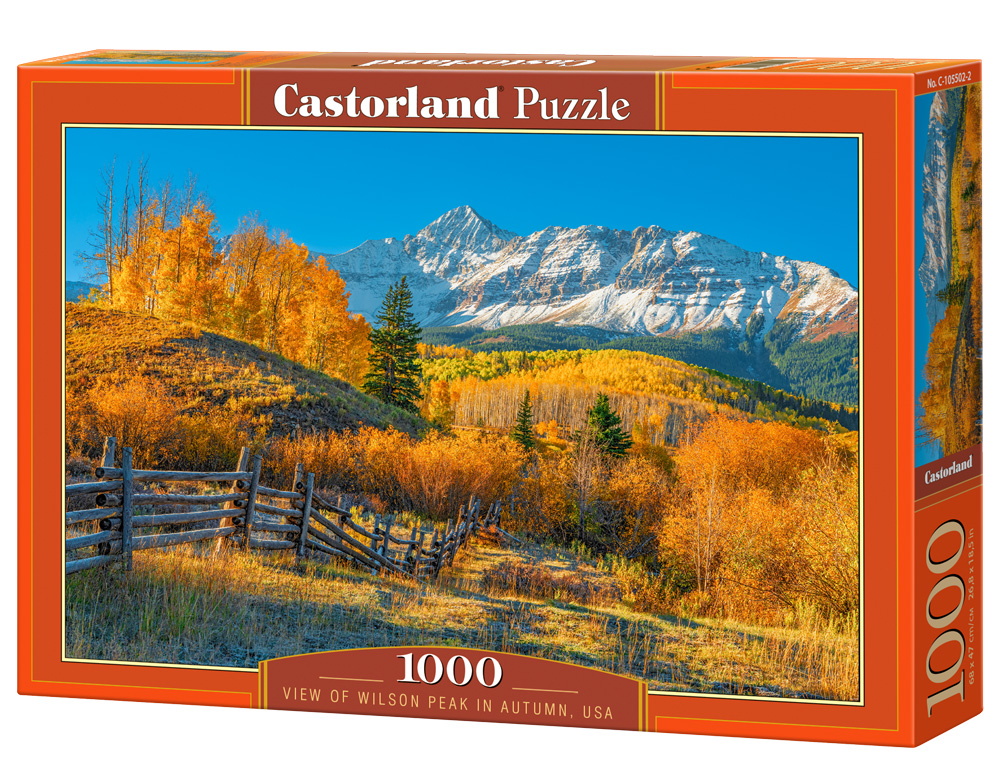 Alternative view of View Of Wilson Peak In Autumn, USA Puslespil 1000 Brikker