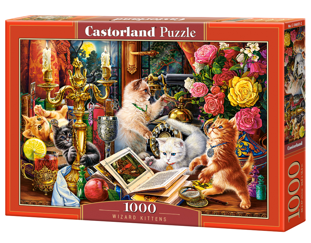 Alternative view of Wizard Kittens Puslespil 1000 Brikker