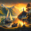 Golden Shores – Art Puzzle Puslespil 1000 Brikker