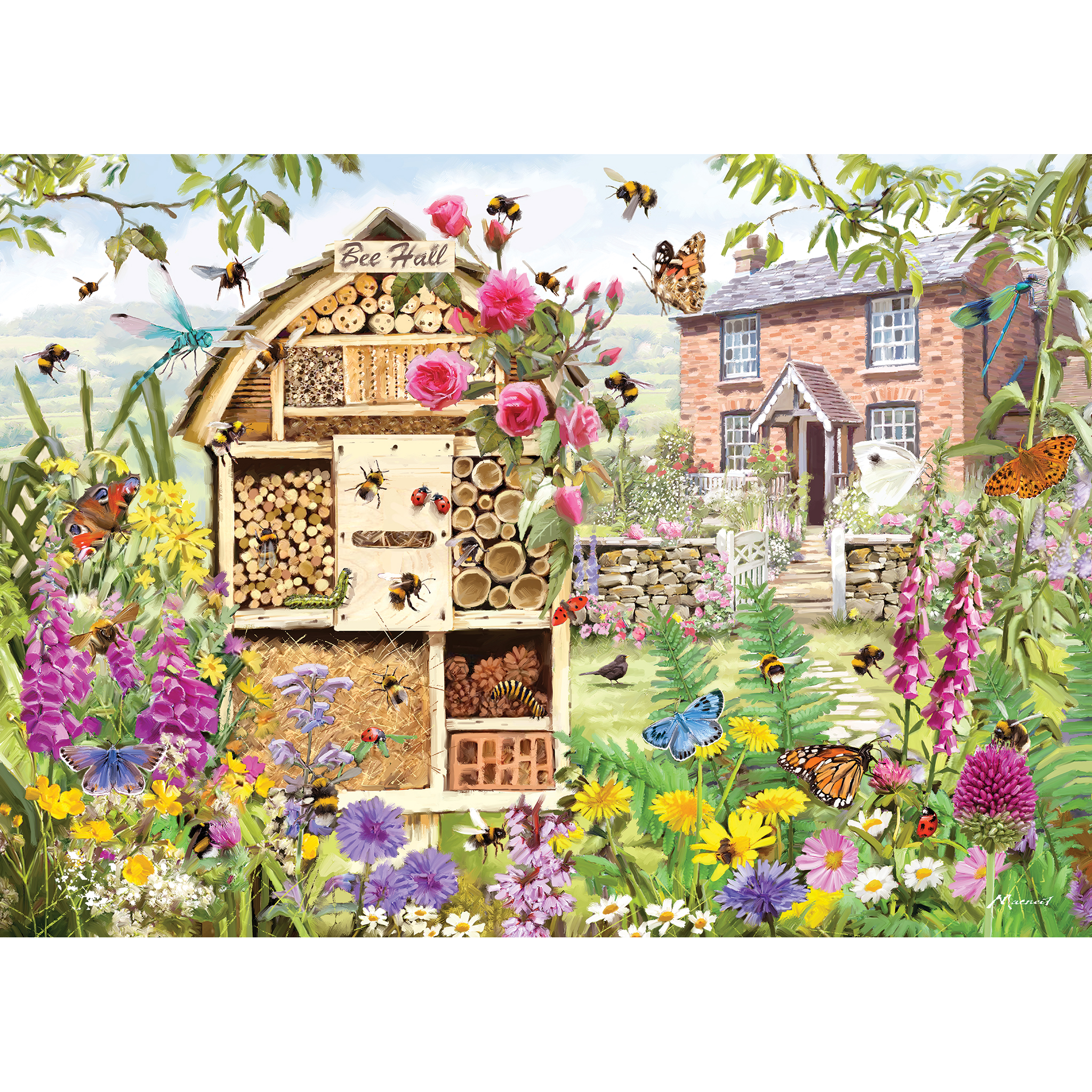 Bee Hall – Gibsons Puslespil 1000 Brikker