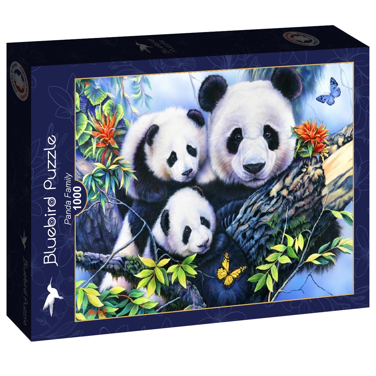 Alternative view of Panda Family Puslespil 1000 Brikker