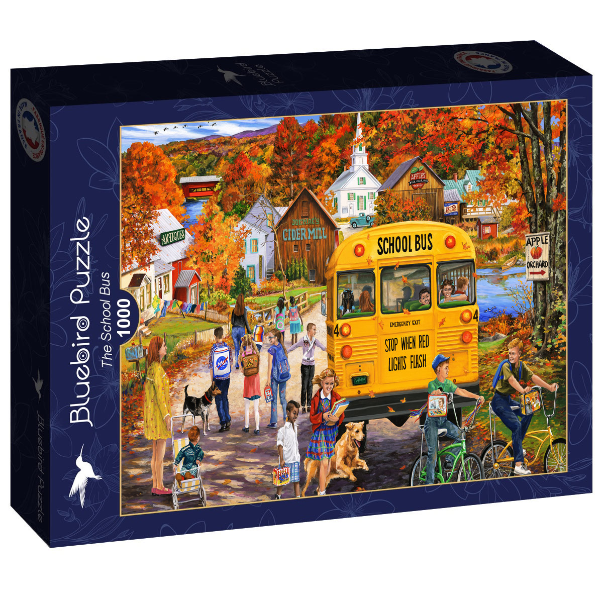Alternative view of School Bus Puslespil 1000 Brikker