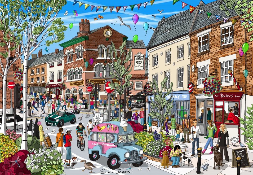 Lichfield Street – Grafika Puslespil 1000 Brikker