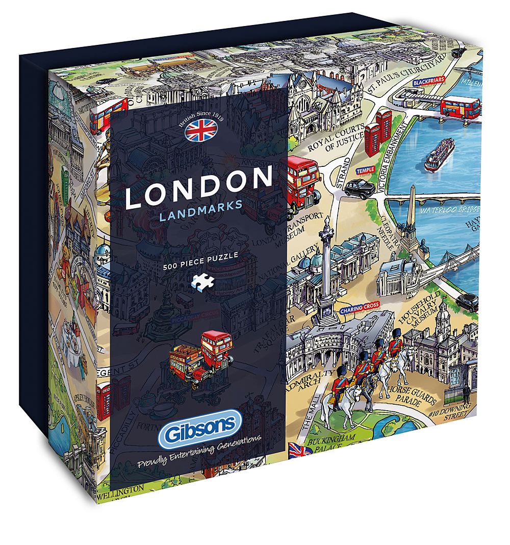 Alternative view of London Landmarks Puslespil 500 Brikker