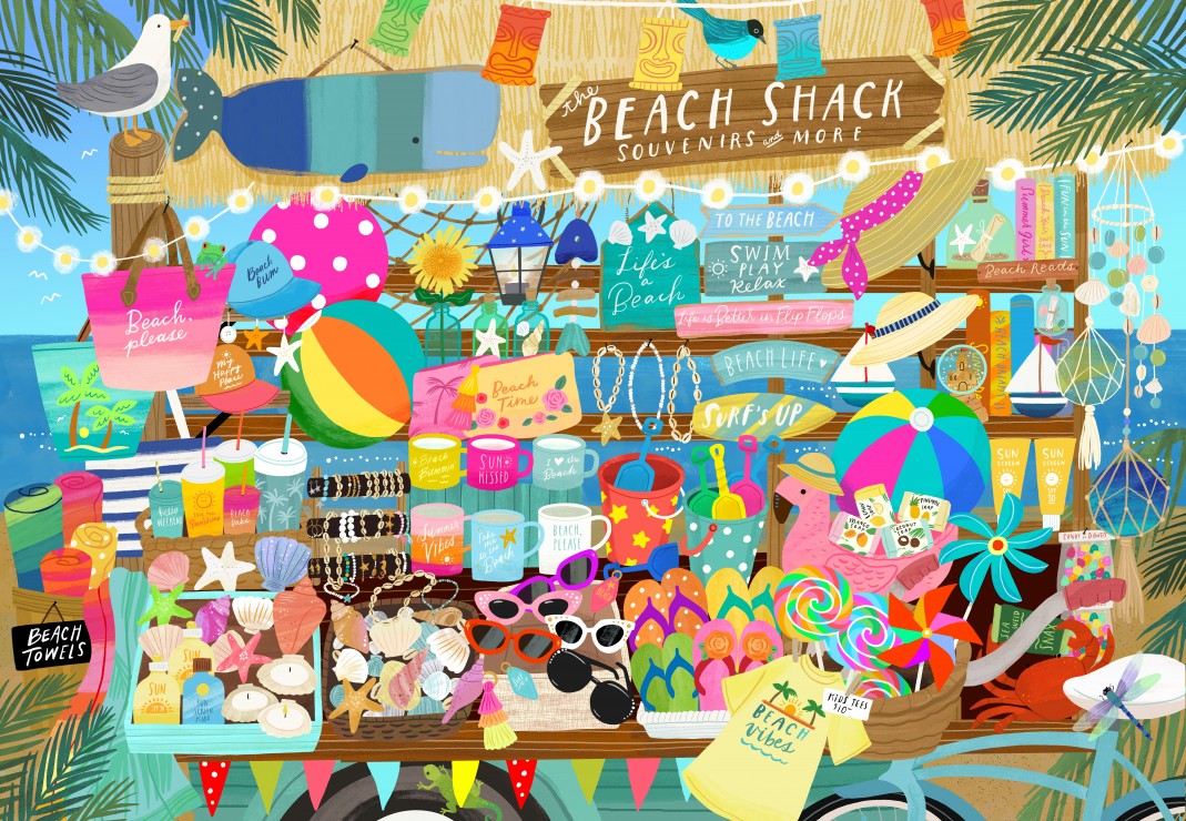 Beach Souvenir Shop – Pieces & Peace Puslespil 1000 Brikker