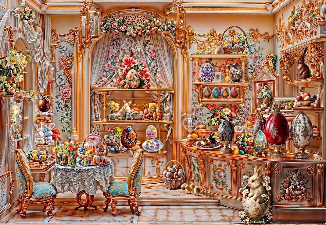 The Tea Room – Grafika Puslespil 1000 Brikker